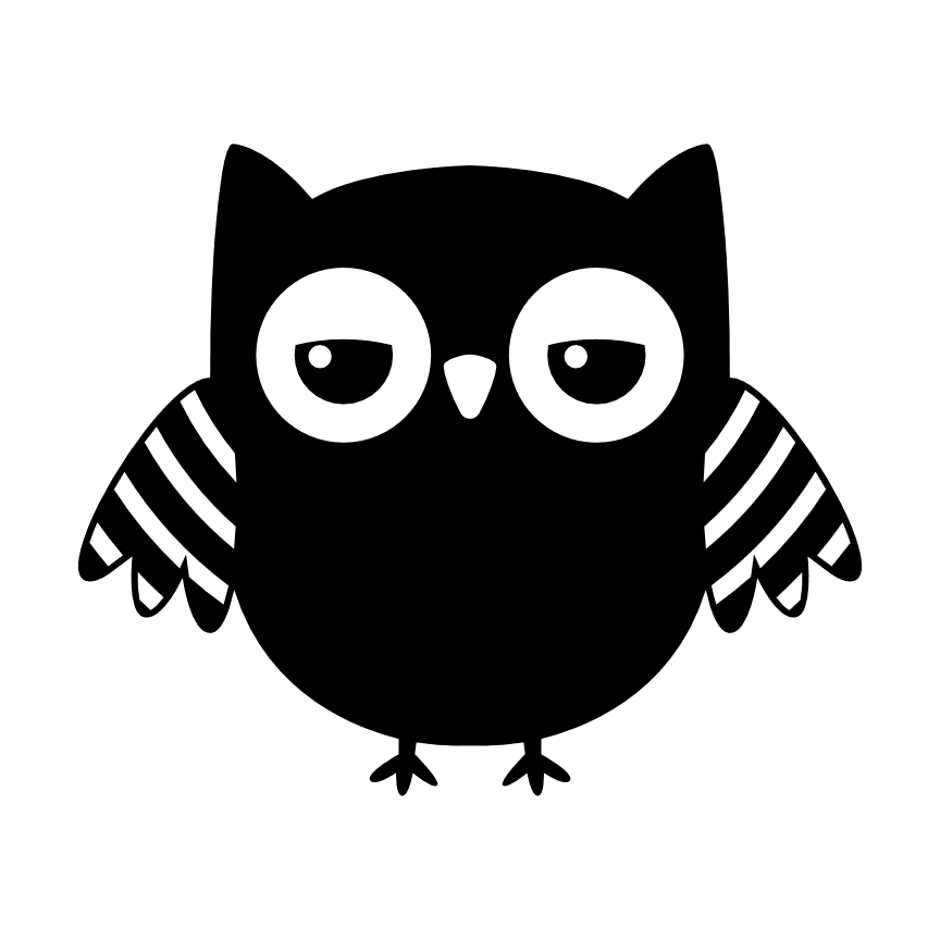 sleepy-owl-silhouette-free-svg-file-SvgHeart.Com