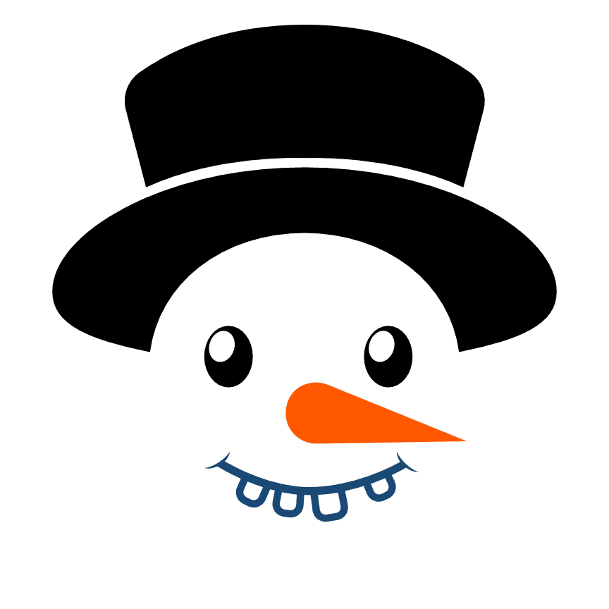 snowman-face-christmas-free-svg-file-SvgHeart.Com