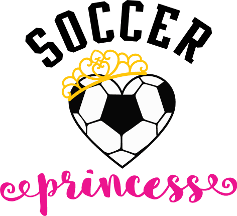 soccer-princess-heart-shape-ball-sport-fan-free-svg-file-SvgHeart.Com