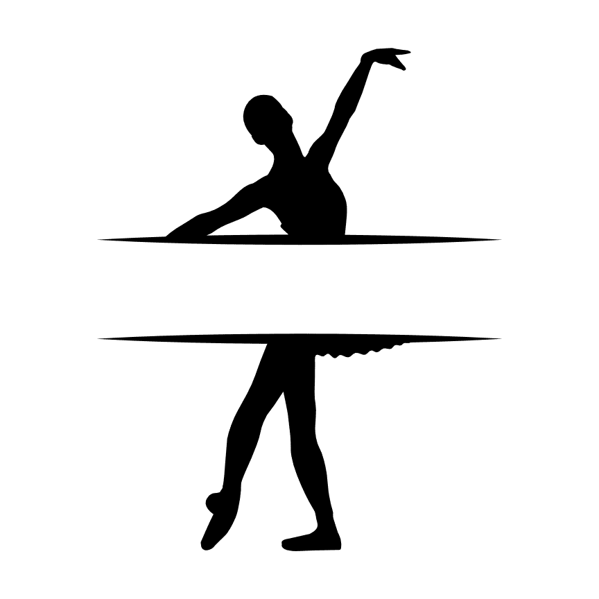 split-ballerine-text-frame-ballet-free-svg-file-SvgHeart.Com