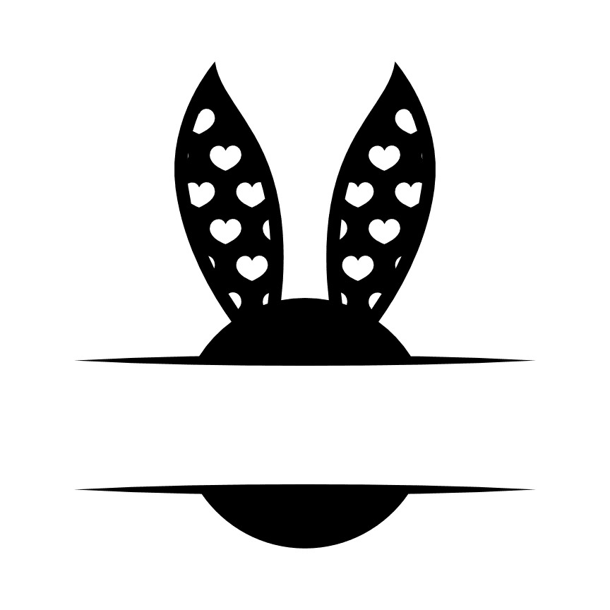 split-bunny-ears-monogram-text-frame-easter-free-svg-file-SvgHeart.Com