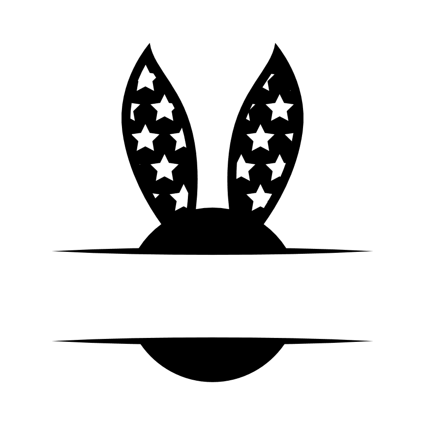 split-bunny-head-text-frame-easter-free-svg-file-SvgHeart.Com