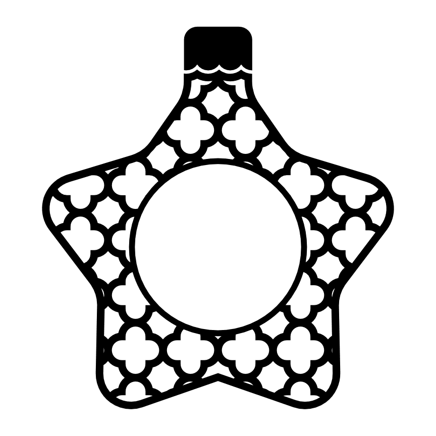 star-christmas-tree-ornament-monogram-frame-decoration-free-svg-file-SvgHeart.Com