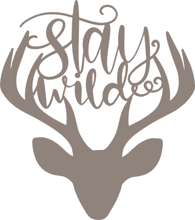 stay-wild-deer-head-free-svg-file-SvgHeart.Com