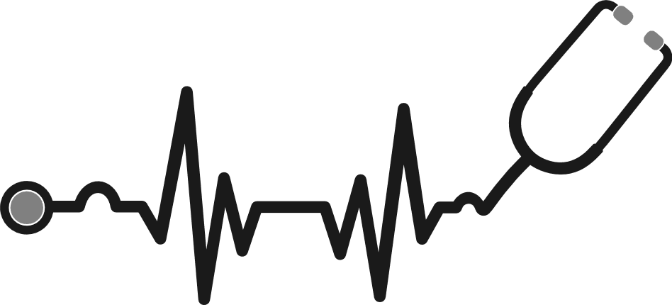 stethoscope heart wave nurse free svg file SVG Heart