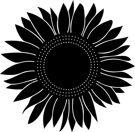 sunflower-silhouette-summer-free-svg-file-SvgHeart.Com
