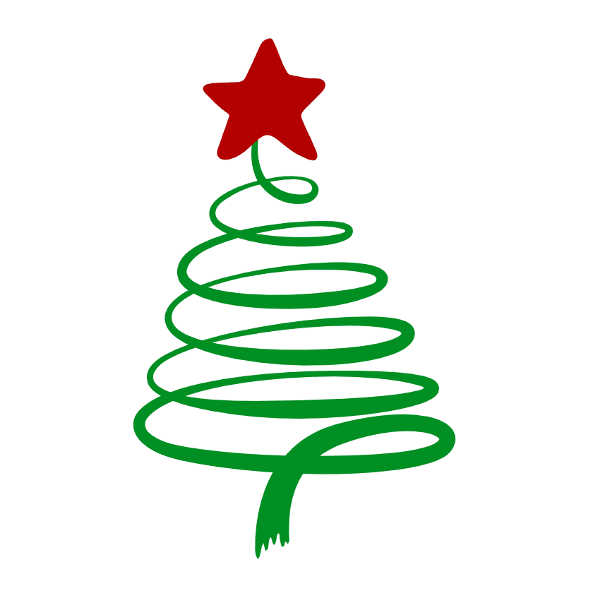 swirly-christmas-tree-with-star-holiday-free-svg-file-SvgHeart.Com