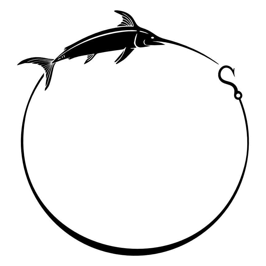sword-fish-on-hook-circle-monogram-frame-fishing-free-svg-file-SvgHeart.Com