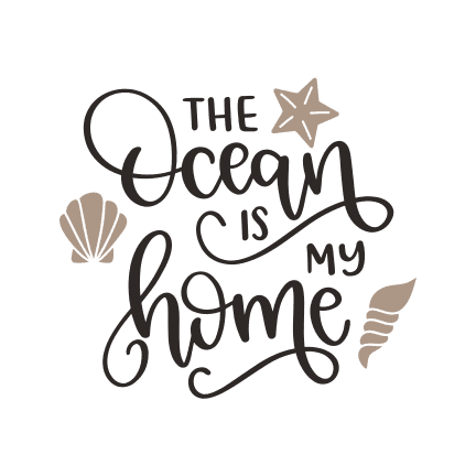 the-ocean-is-my-home-cone-starfish-nautical-free-svg-file-SvgHeart.Com