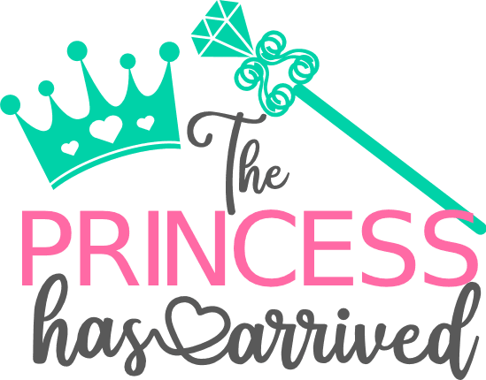 Paper Party And Kids Little Girl Svg The Princess Has Arrived Svg Girl