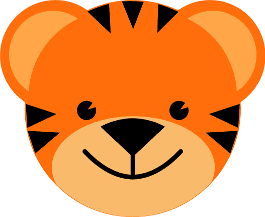 tiger-face-kids-baby-room-decoration-free-svg-file-SvgHeart.Com