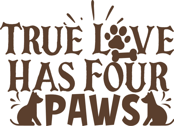 true-love-has-four-paws-pet-lover-free-svg-file-SvgHeart.Com