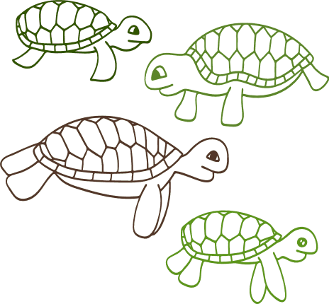 turtle-outline-bundle-ocean-sea-free-svg-file-SvgHeart.Com