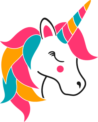 Unicorn Head, Fantasy Animal, Birthday Free Svg File | SVG Heart