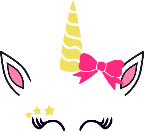 unicorn-head-with-bow-girly-birthday-free-svg-file-SvgHeart.Com