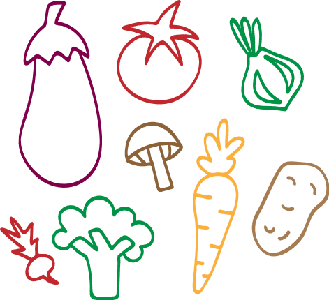 vegetables-bundle-egg-plant-carrot-tomato-free-svg-file-SvgHeart.Com