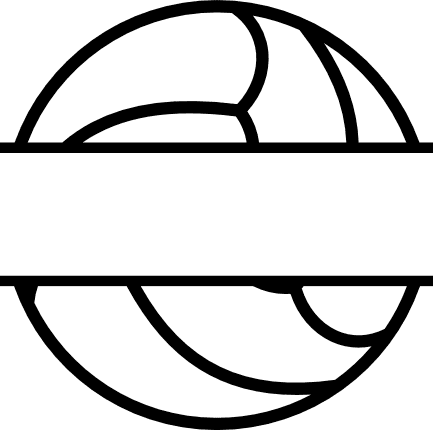 volleyball-ball-split-text-frame-sport-free-svg-file-SvgHeart.Com