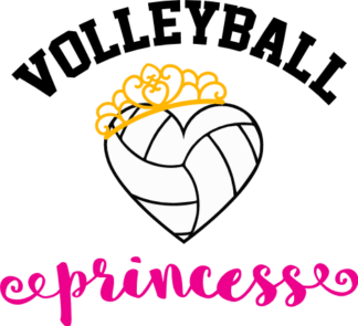 volleyball princess, ball heart shape, sport free svg file