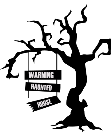 warning-haunted-house-tree-without-leaves-halloween-free-svg-file-SvgHeart.Com