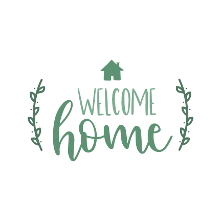 Welcome Home, House Free Svg File - SVG Heart