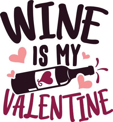 wine-is-my-valentine-bottle-drinking-free-svg-file-SvgHeart.Com
