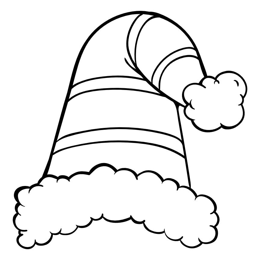 winter-hat-outline-christmas-free-svg-file-SvgHeart.Com