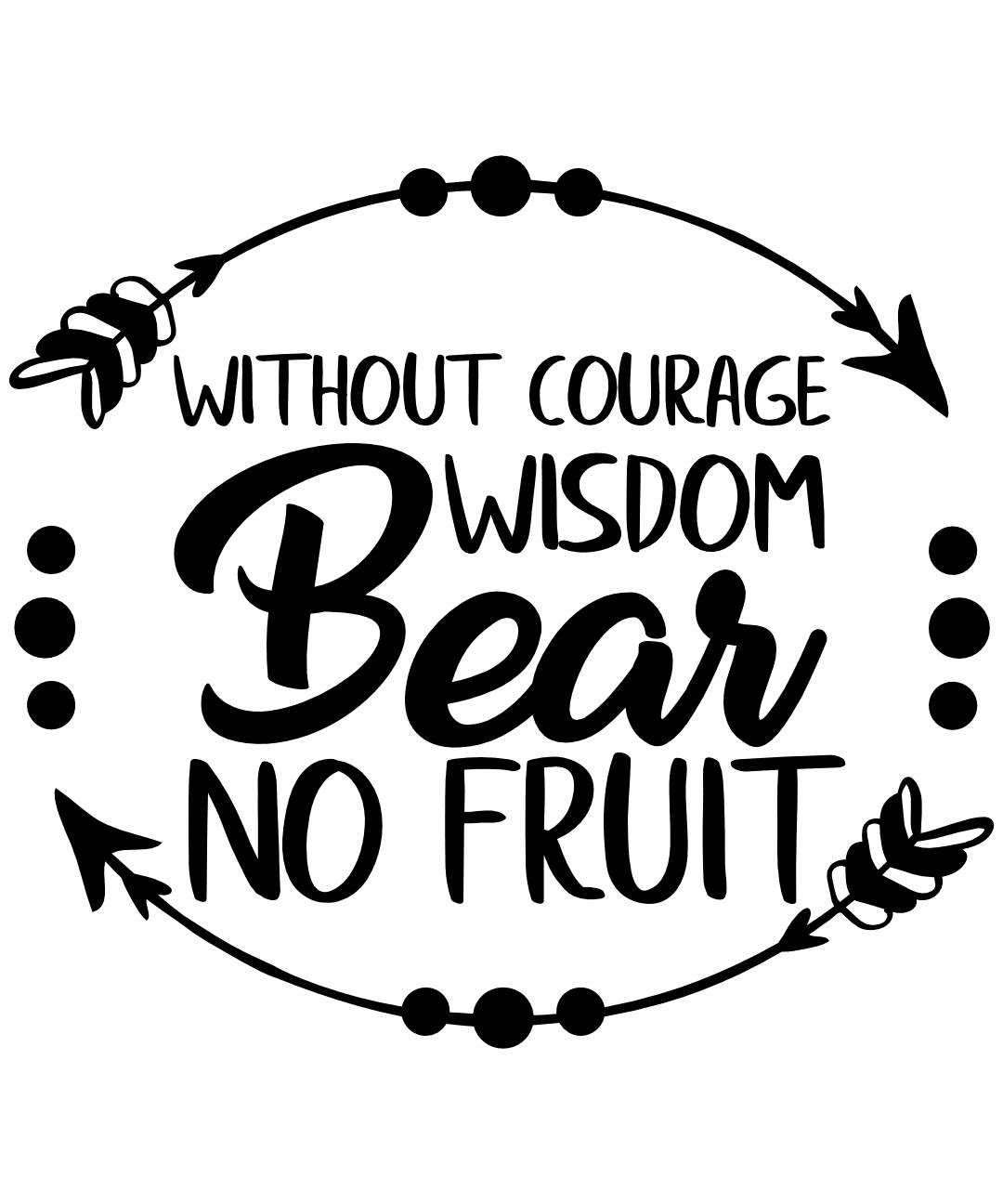 without-courage-wisdom-bear-no-fruit-free-svg-file-SvgHeart.Com