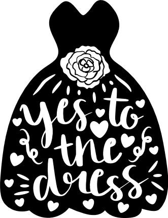 yes-to-the-dress-wedding-dress-free-svg-file-SvgHeart.Com