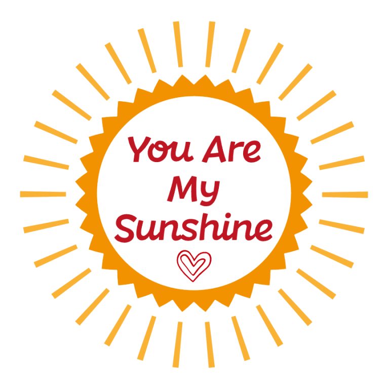 You Are My Sunshine, Baby Onesie Free Svg File SVG Heart