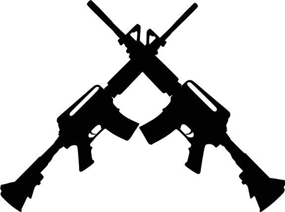 crossed-riffles-taurus-t4-classic-weapons-guns-free-svg-file-SVGHEART.COM