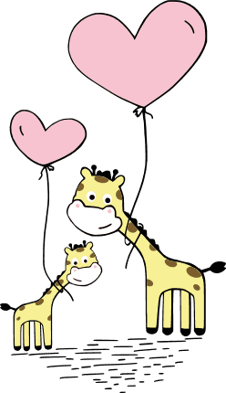 cute-giraffe-mom-and-baby-with-heart-shape-balloons-free-svg-file-SVGHEART.COM
