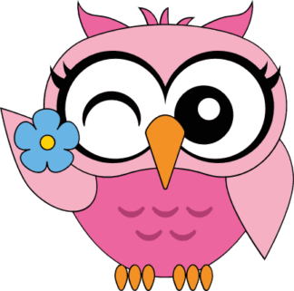 cute-winking-eye-owl-girly-room-decoration-free-svg-file-SVGHEART.COM
