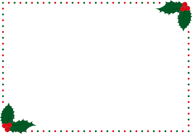 decorative-christmas-frame-with-holly-leaves-free-svg-file-SVGHEART.COM