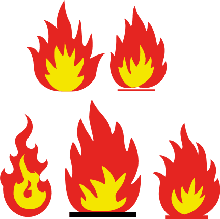 clipart and flames