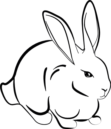 hare-rabbit-easter-decoration-free-svg-file-SVGHEART.COM
