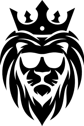 lion-head-with-crown-and-sunglasses-decorative-free-svg-file-SvgHeart.Com