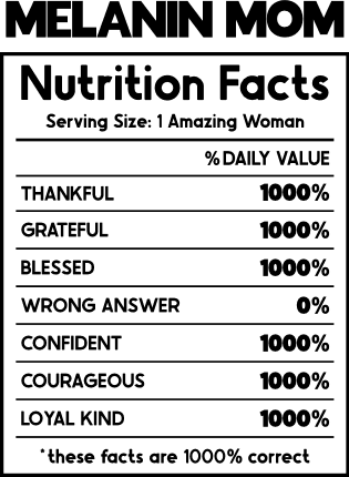 Mexican Mom Nutrition Facts Art Print