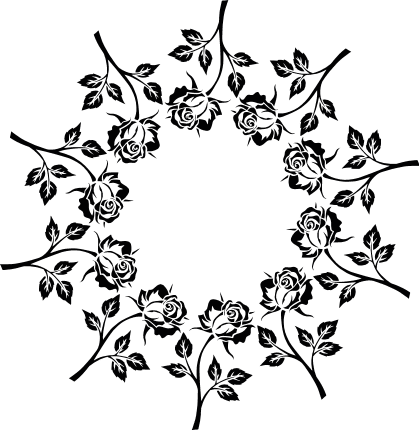 rose monogram svg free