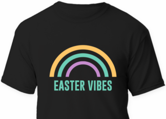easter vibes, rainbow free svg file