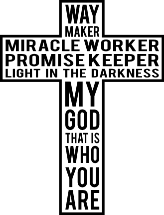 Way Maker Miracle Worker Promise Keeper | PNG File | Digital Download |  Sublimation | Light In The Darkness | Religious | Watercolor | God