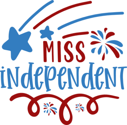 miss independent, 4th of july free svg file