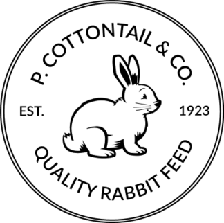 p. cottontail and co, quality rabbit feed - free svg file for members