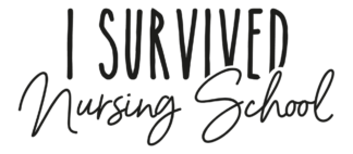 i survived nursing school, nurse graduation free svg file