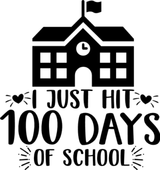 i just hit 100 days of school free svg file