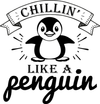 chillin like a penguin - free svg file for members
