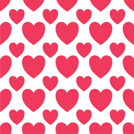 Heart Background Pattern, Love Free Svg File | SVG Heart