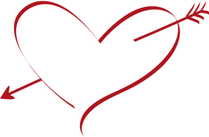 heart and arrow, valentines day free svg file clipart