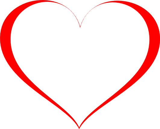 heart outline clipart, love free svg file - SVG Heart