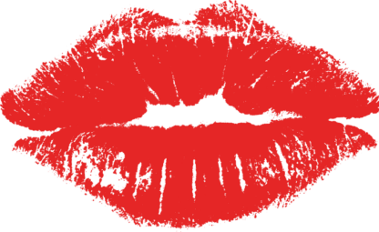 lipstick kiss - free svg file for members