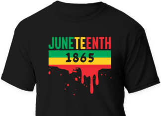juneteenth 1865, bloody flag - free svg file for members